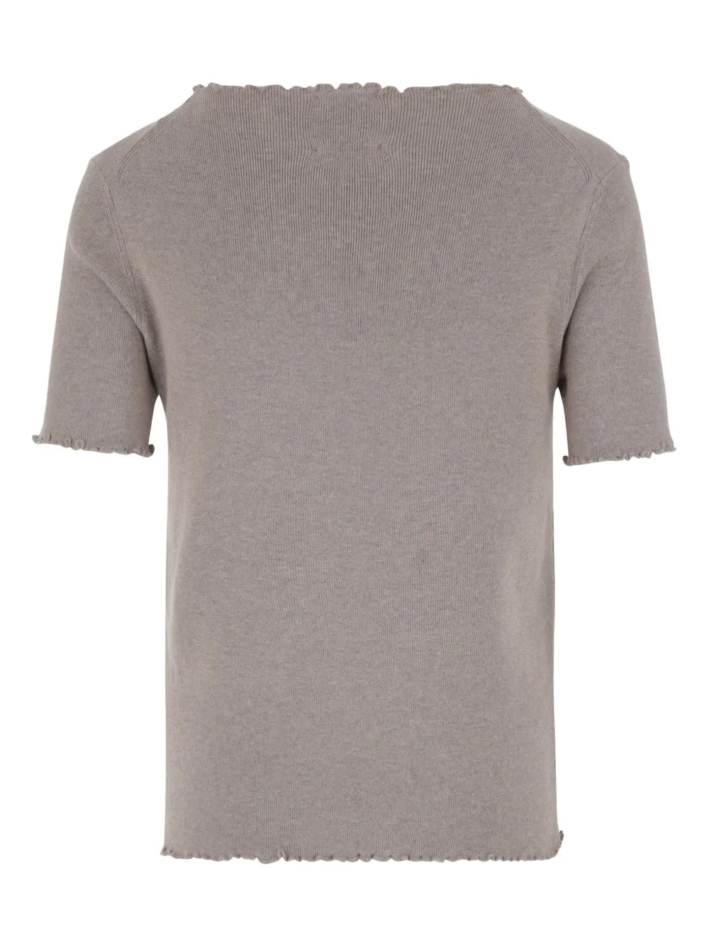 Allude T-shirt met boothals Beige