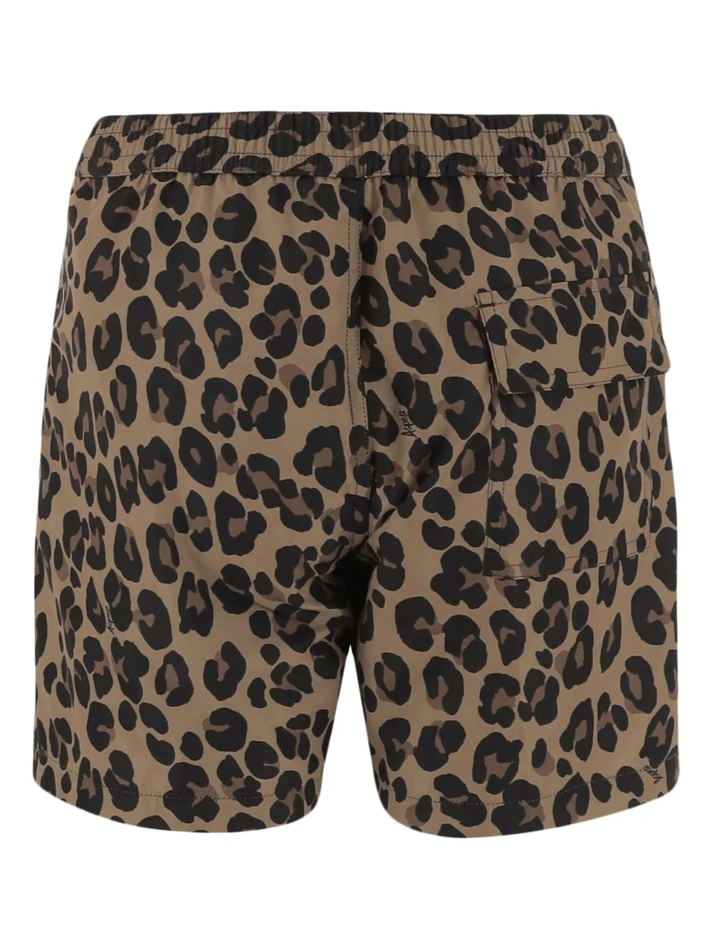 ASPESI Shorts met luipaardprint - Bruin