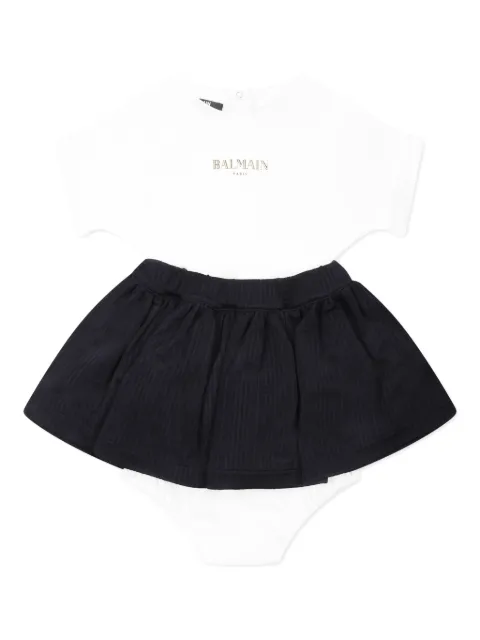 Balmain Kids logo-print dress