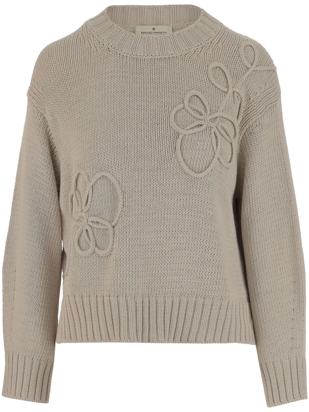 embroidery knitted jumper