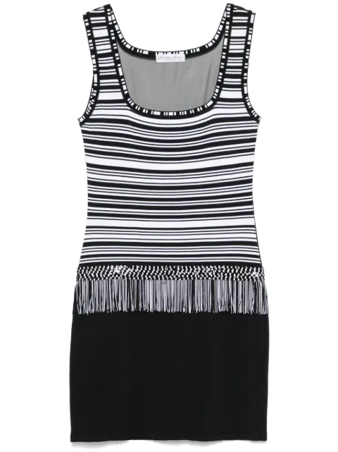 Christian Dior Pre-Owned striped mini dress