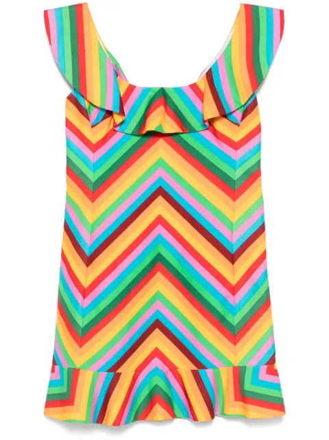 Valentino Garavani Pre-Owned zigzag-print mini dress