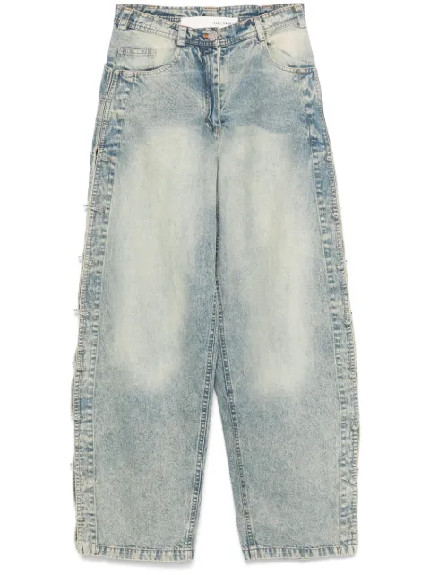 Isabel Benenato safety-pin detailed jeans