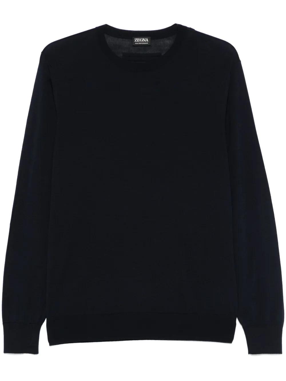 Zegna Wollen T-shirt Blauw