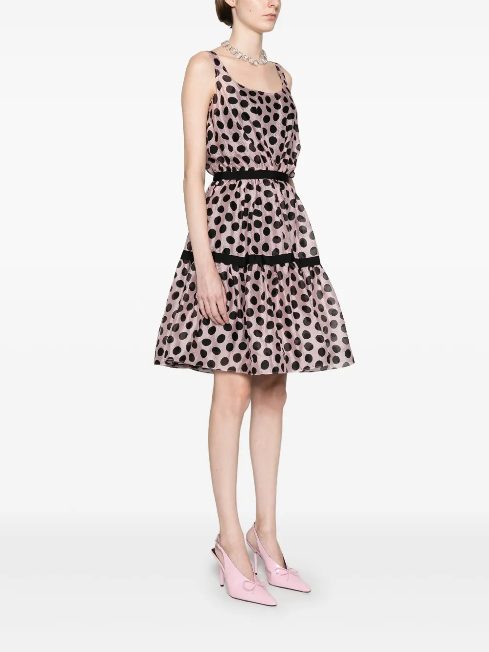 Nina Ricci Mini-jurk met stippen Roze