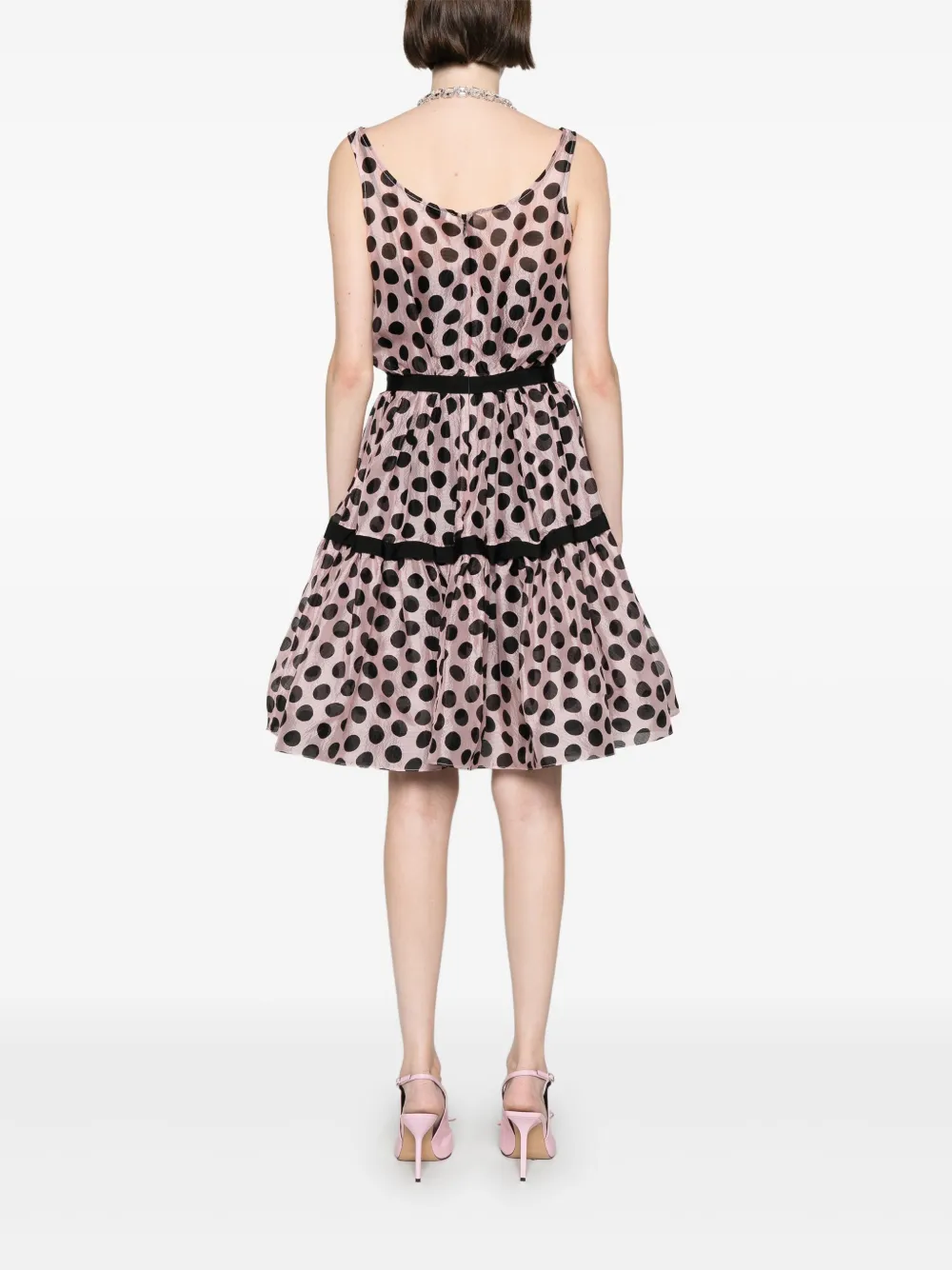 Nina Ricci Mini-jurk met stippen Roze