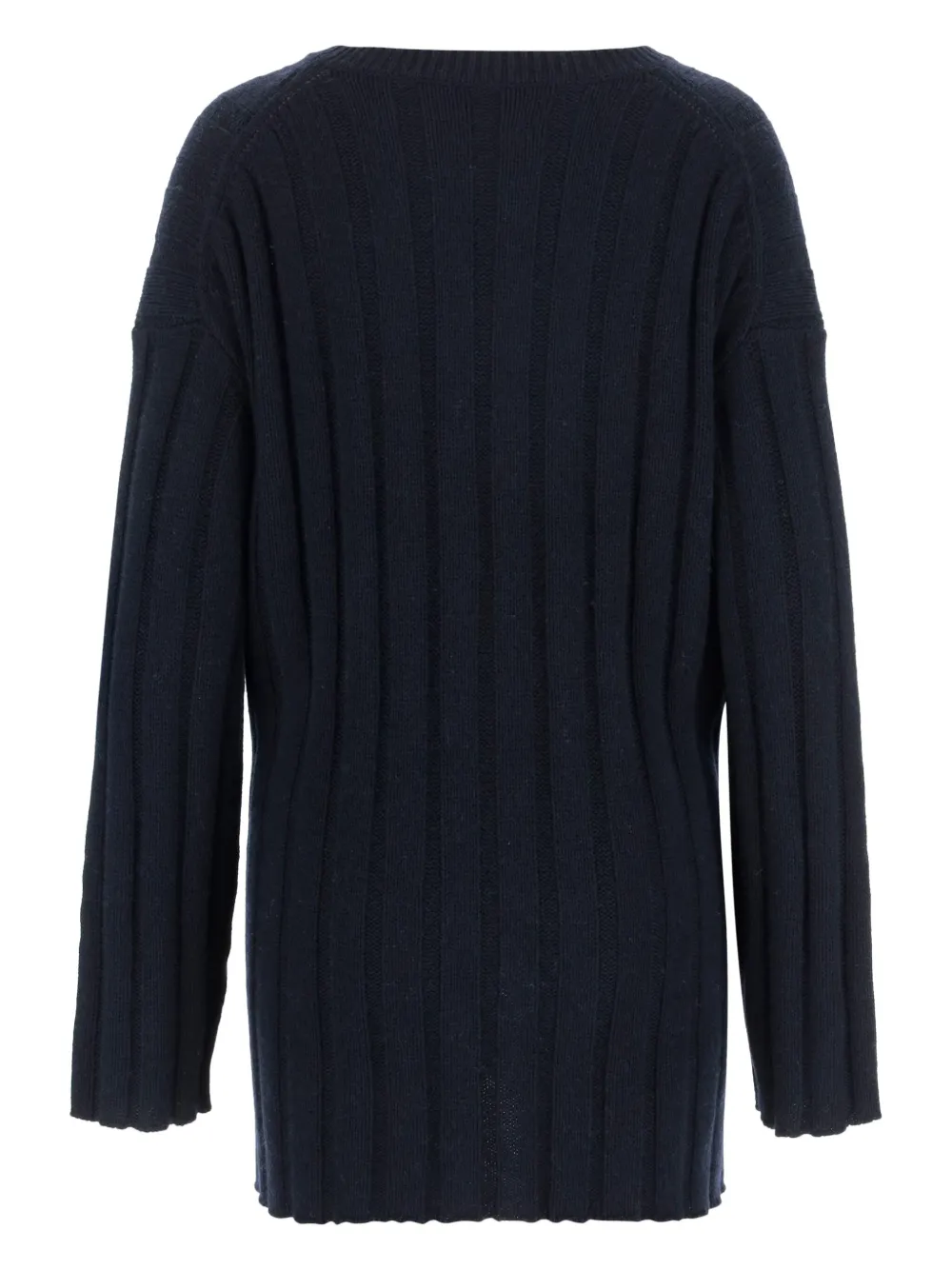 Allude Geribbelde sweater - Blauw