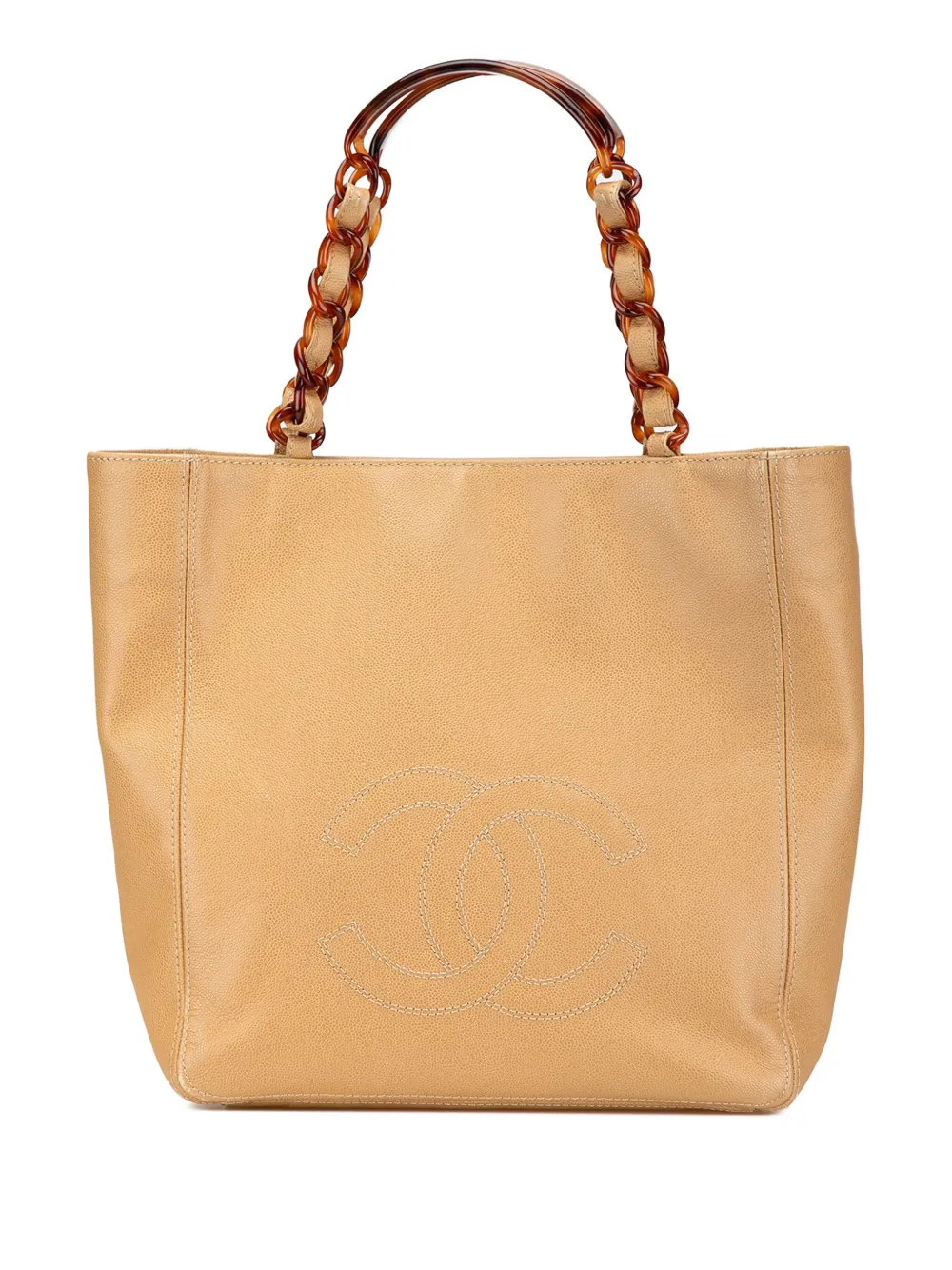 CHANEL Pre-Owned tote CC Caviar Tortoise Chain 1997-1999 | marrón | Image 1