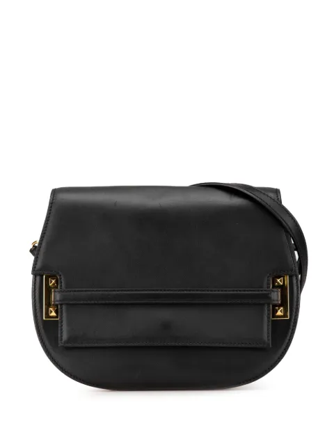 Valentino Garavani Pre-Owned 2010-2024 Leather MyRockstud Saddle shoulder bag