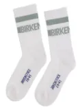 Birkenstock logo-print socks - White