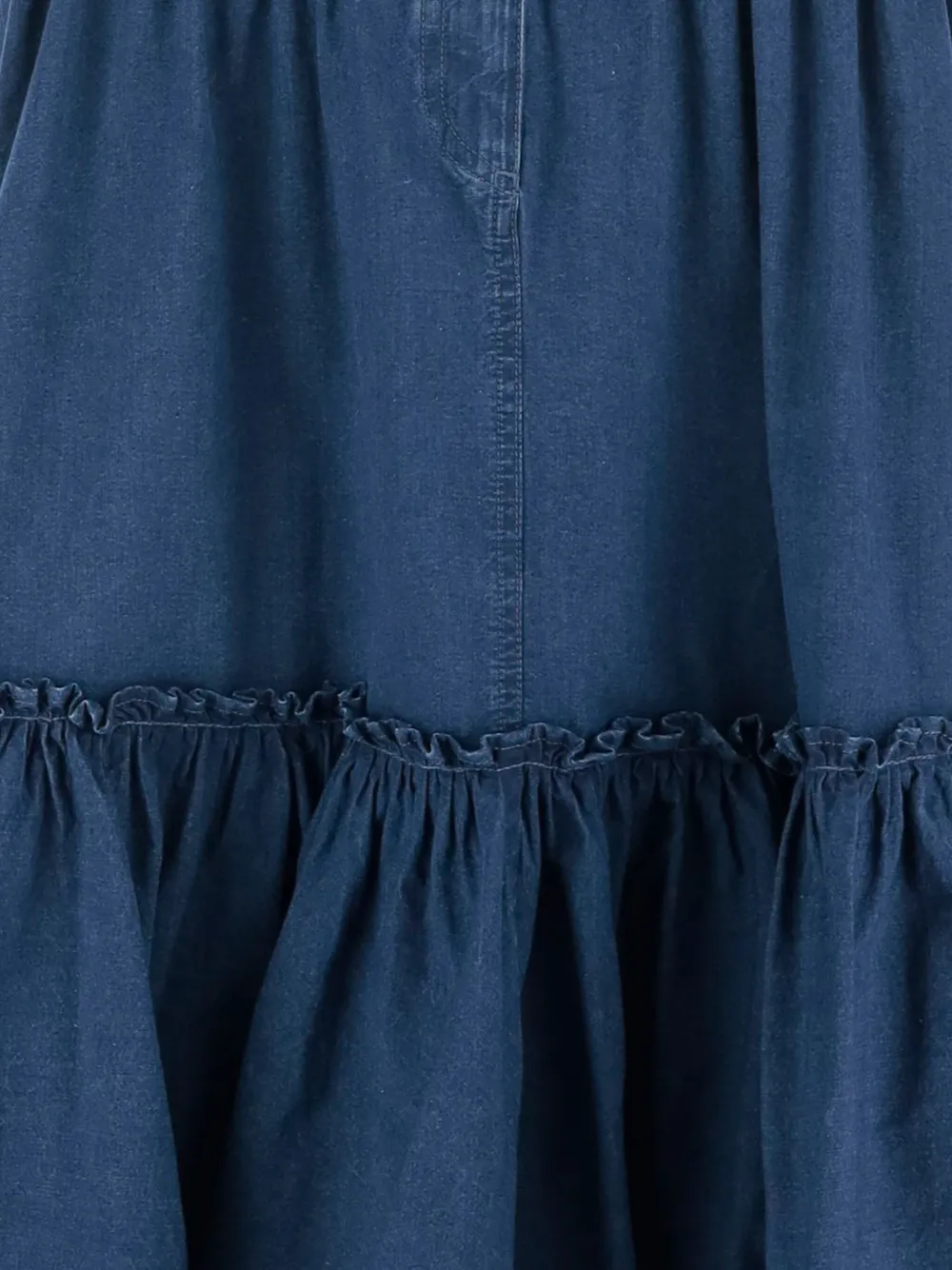 Valentino Garavani Denim midi-rok Blauw
