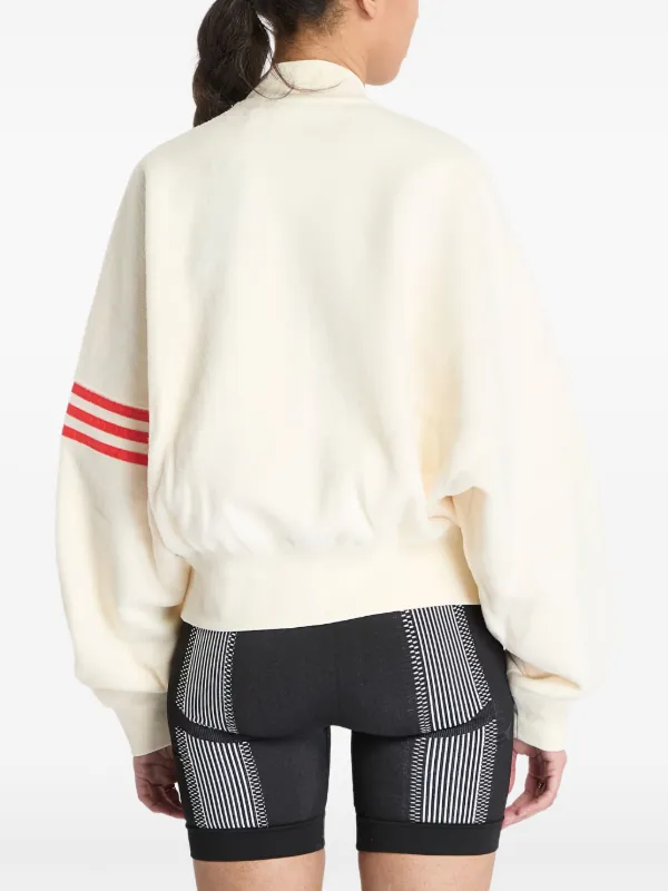 Adidas Originals Fleece Bomber Jacket Neutrals FARFETCH IL