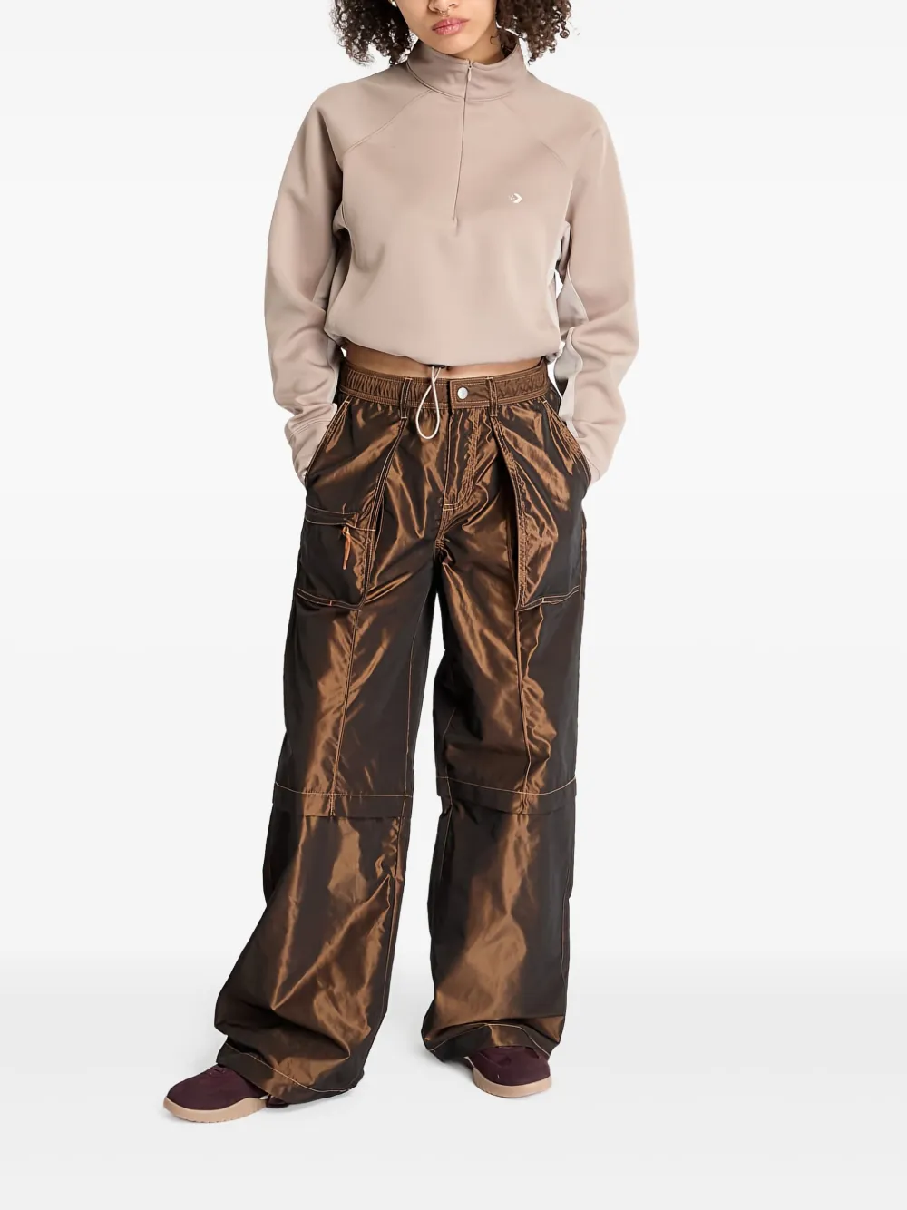 Converse distressed-finish trousers | Wide-Leg Pants | Image 2