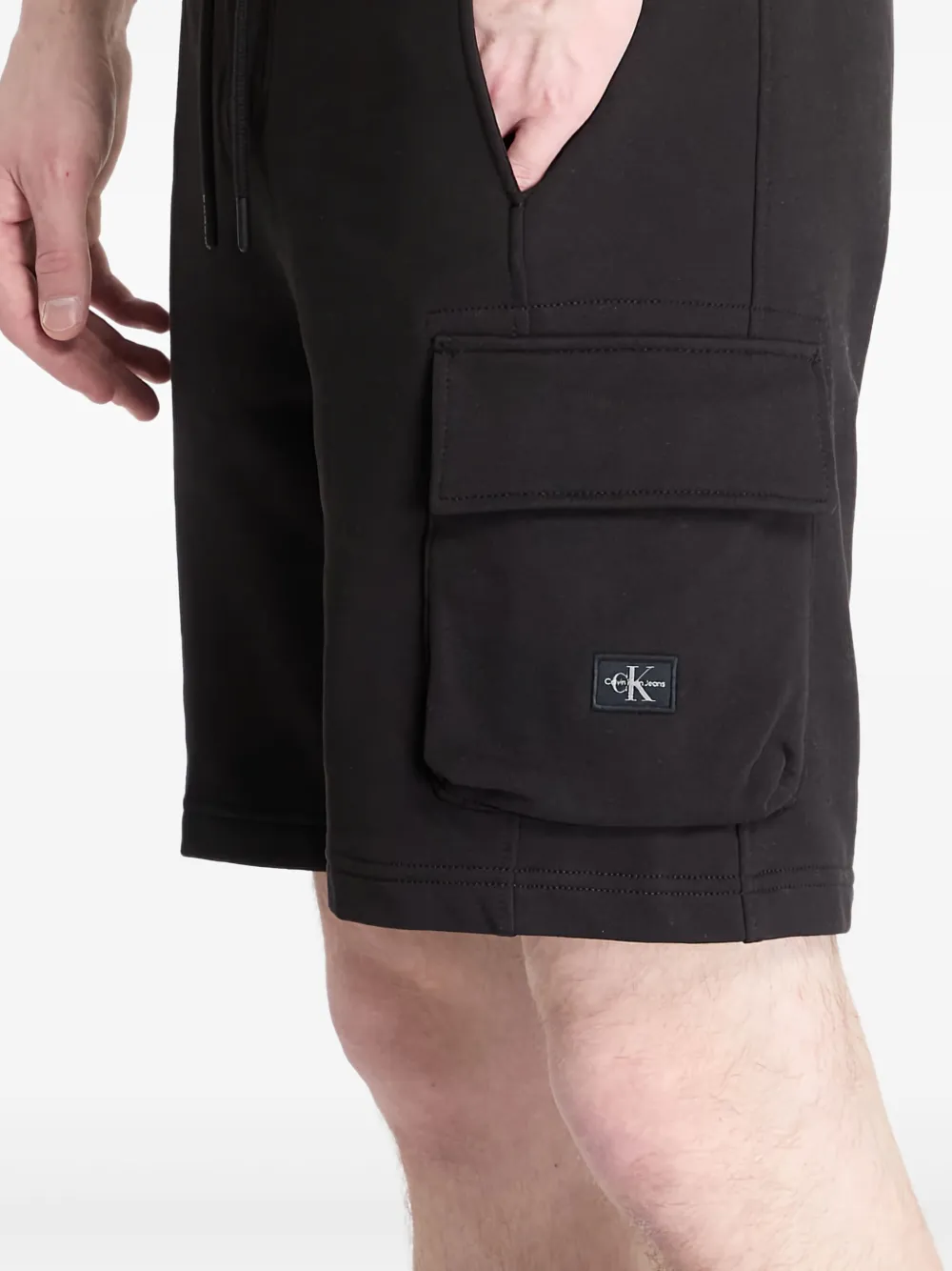 Calvin Klein Katoenen trainingsshorts Zwart