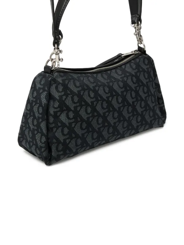 Calvin Klein monogram-pattern Shoulder Bag | Black | FARFETCH