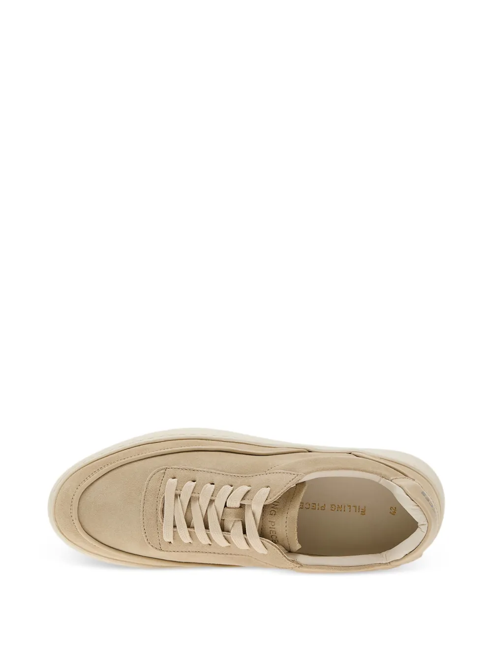 Filling Pieces suede-panelled sneakers Neutrals