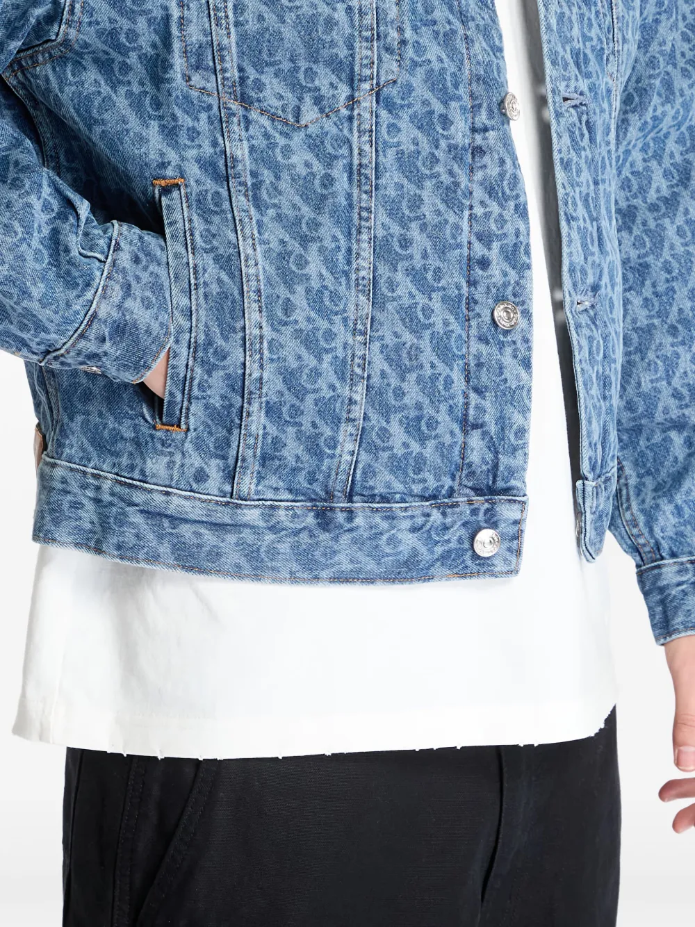 Calvin Klein Denim jack Blauw