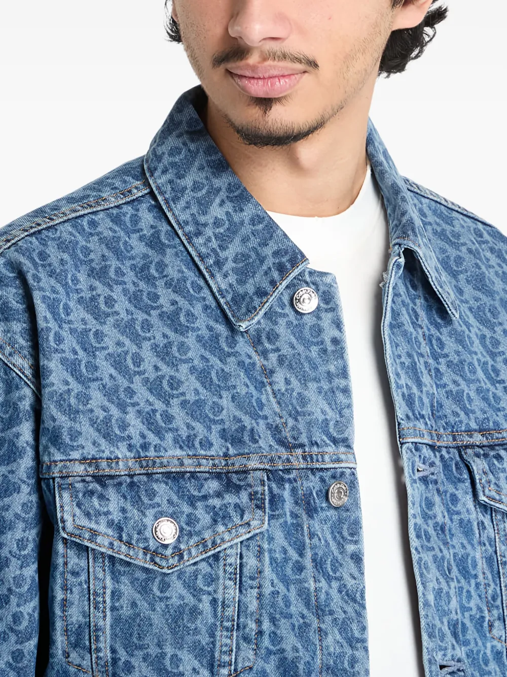 Calvin Klein Denim jack Blauw