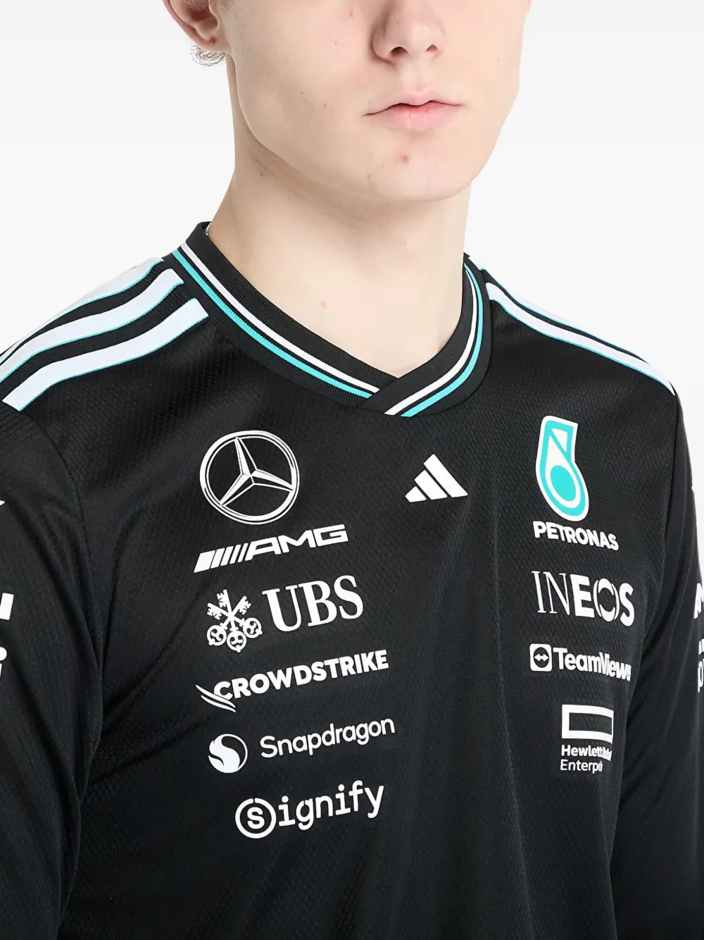 adidas x Mercedes AMG Petronas Formula One Team Driver T-shirt Zwart