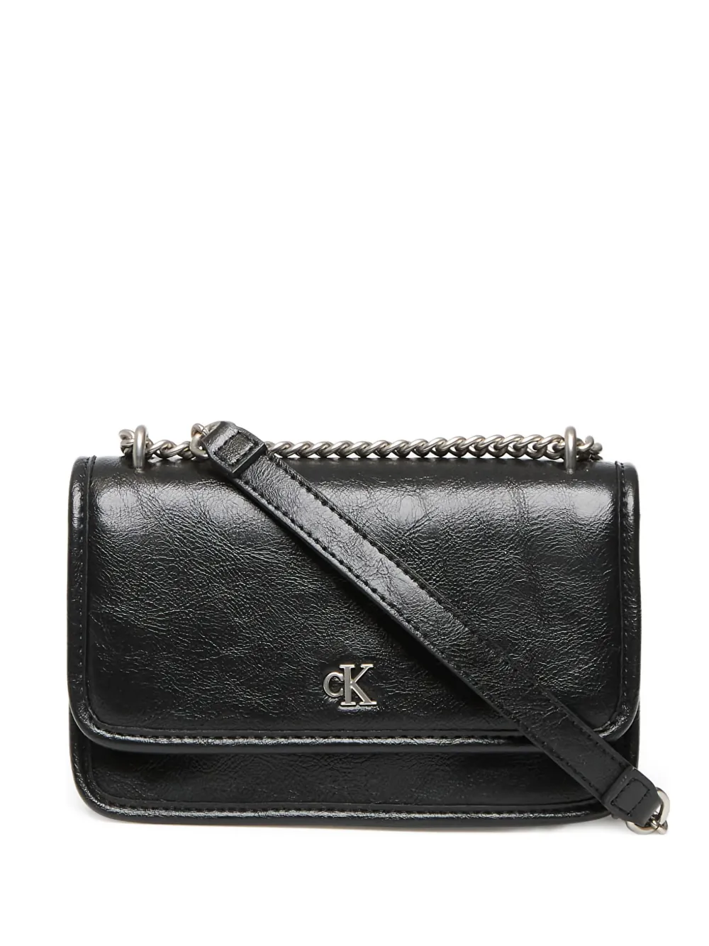 Calvin Klein Jeans Est.1978 Chain Flap Shoulder Bag In Black