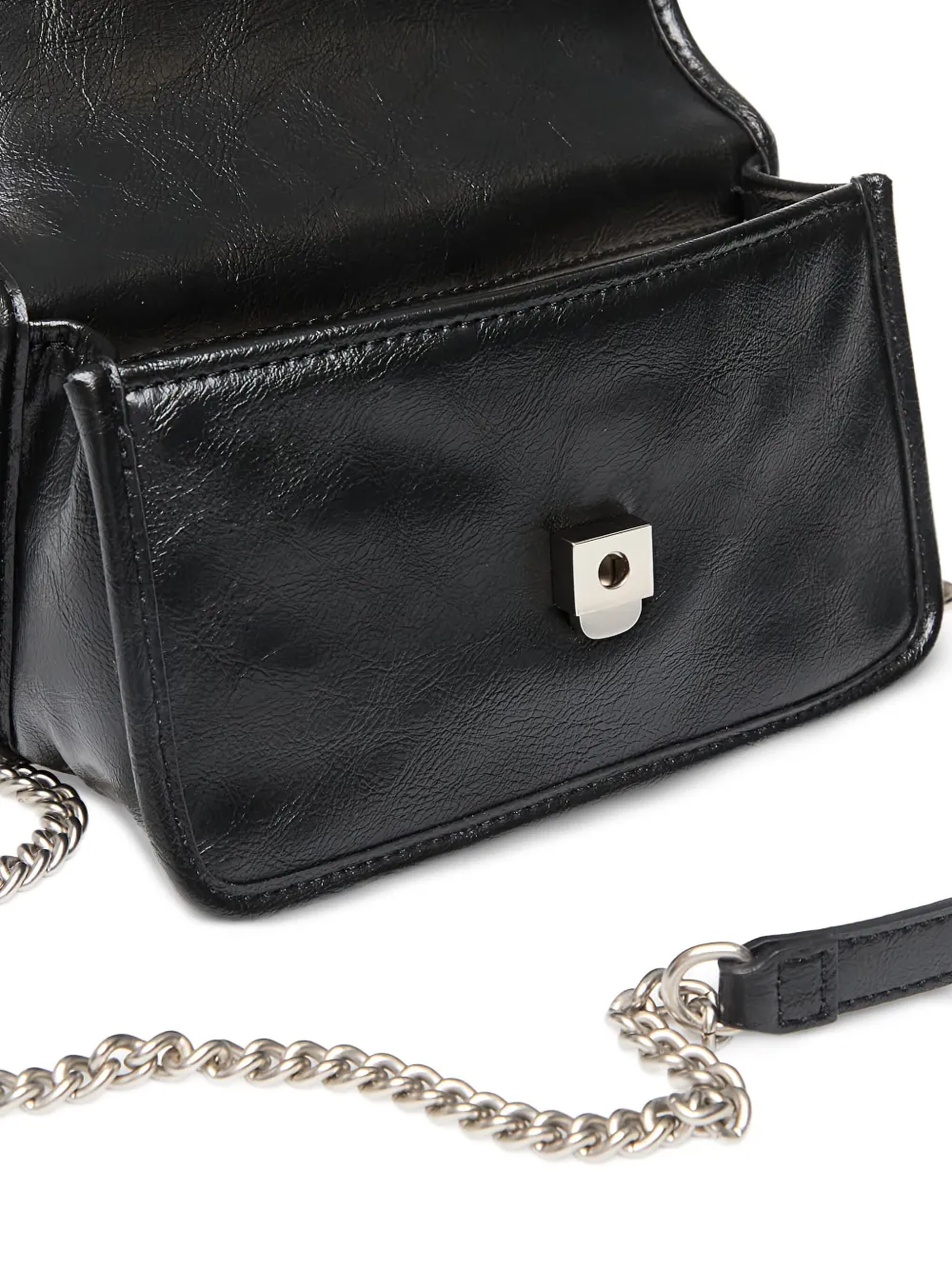 Calvin Klein Jeans Est.1978 Chain Flap Shoulder Bag In Black