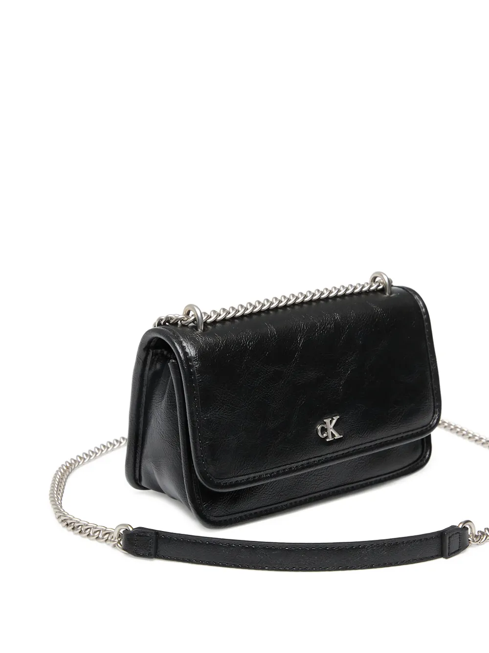 Calvin Klein Jeans Est.1978 Chain Flap Shoulder Bag In Black