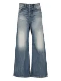 Diesel washed effect wide leg jeans - Blue