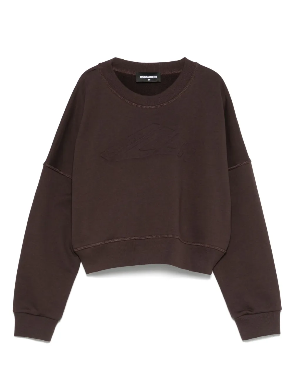 DSQUARED2 KIDS Sweater met logo-reliëf Bruin