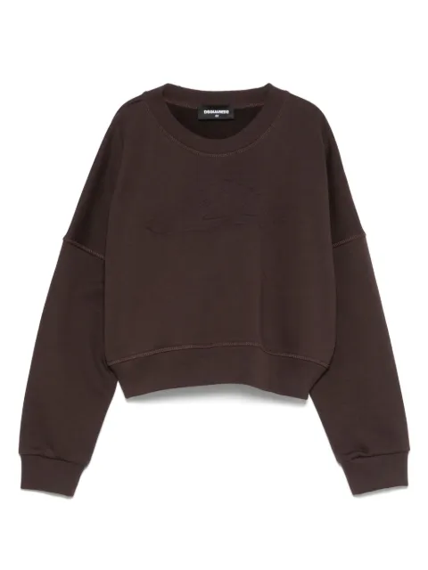 DSQUARED2 KIDS سويت شيرت بنقش شعار الماركة