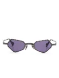 Kuboraum geometric-frame sunglasses - Grey