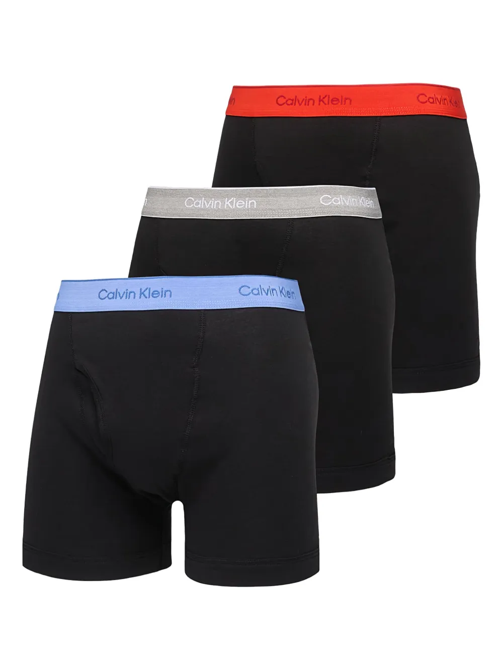 Calvin Klein Underwear logo boxers (set of three) | Black | Image 1