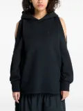 Converse cut-out shoulder hoodie - Black