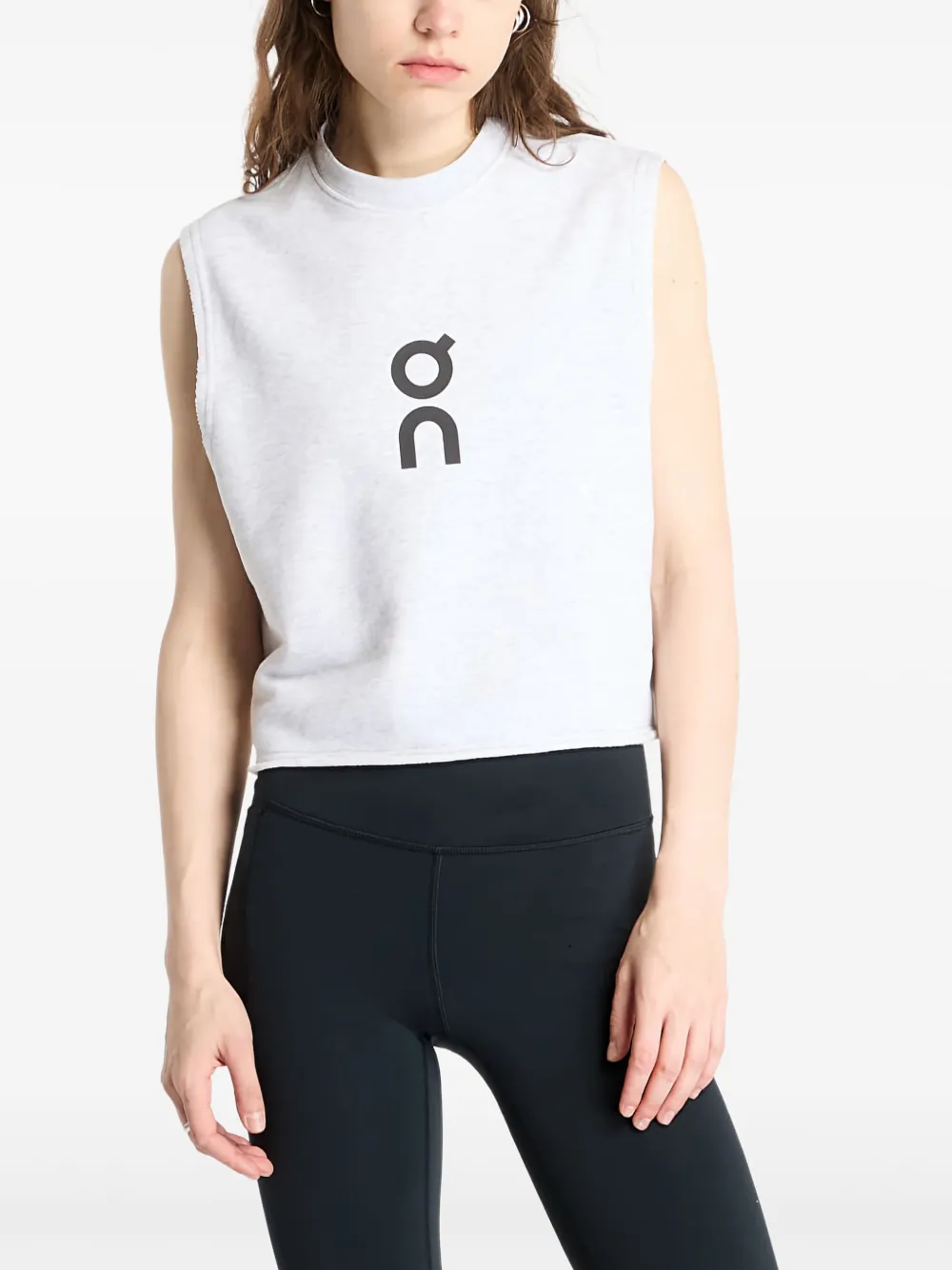 On Running cotton tank top | Grey | Image 1