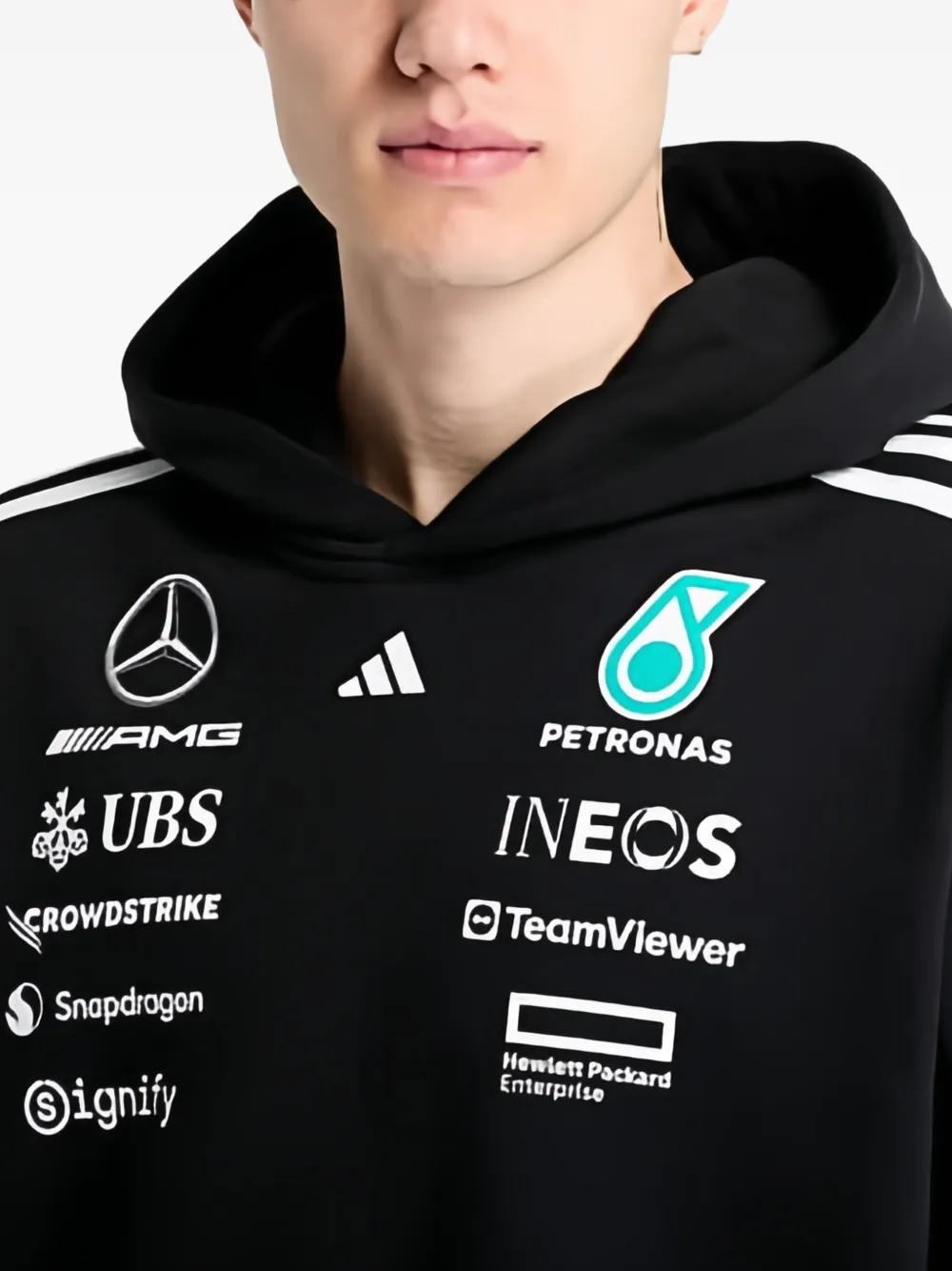adidas Katoenen hoodie Zwart