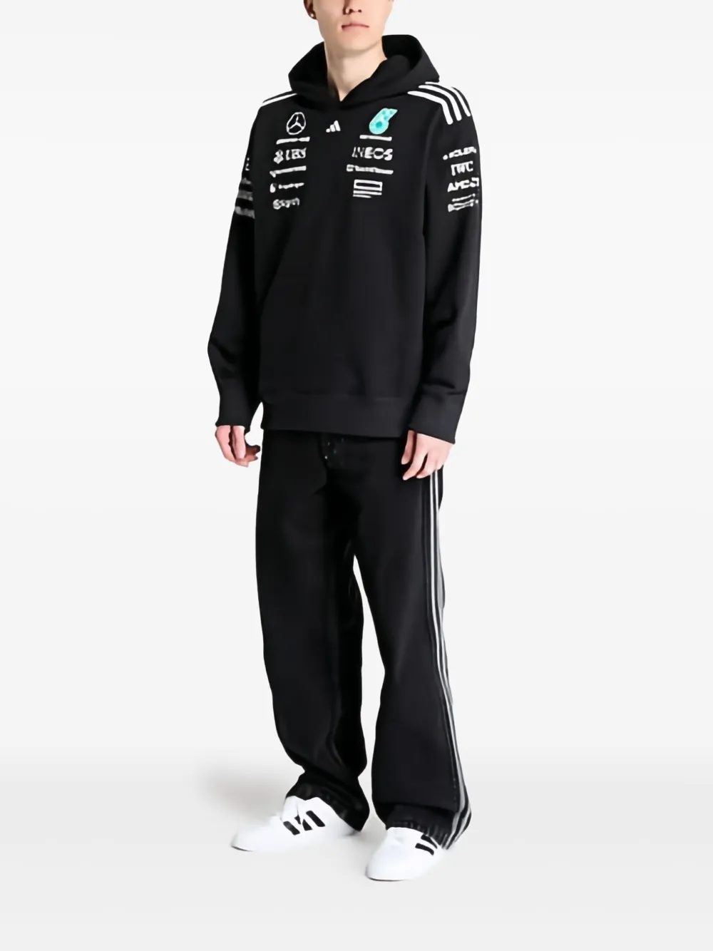 adidas Katoenen hoodie Zwart