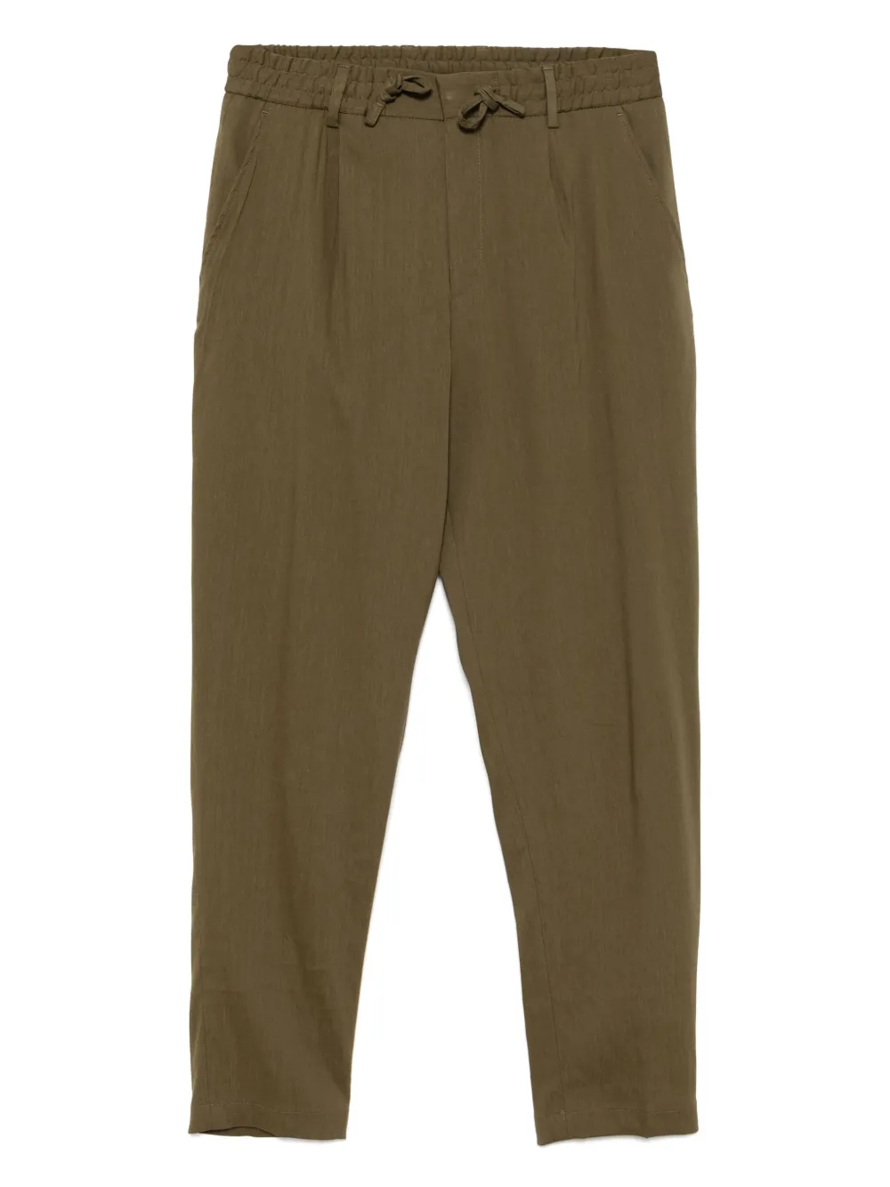 BOSS Broek met toelopende pijpen Bruin