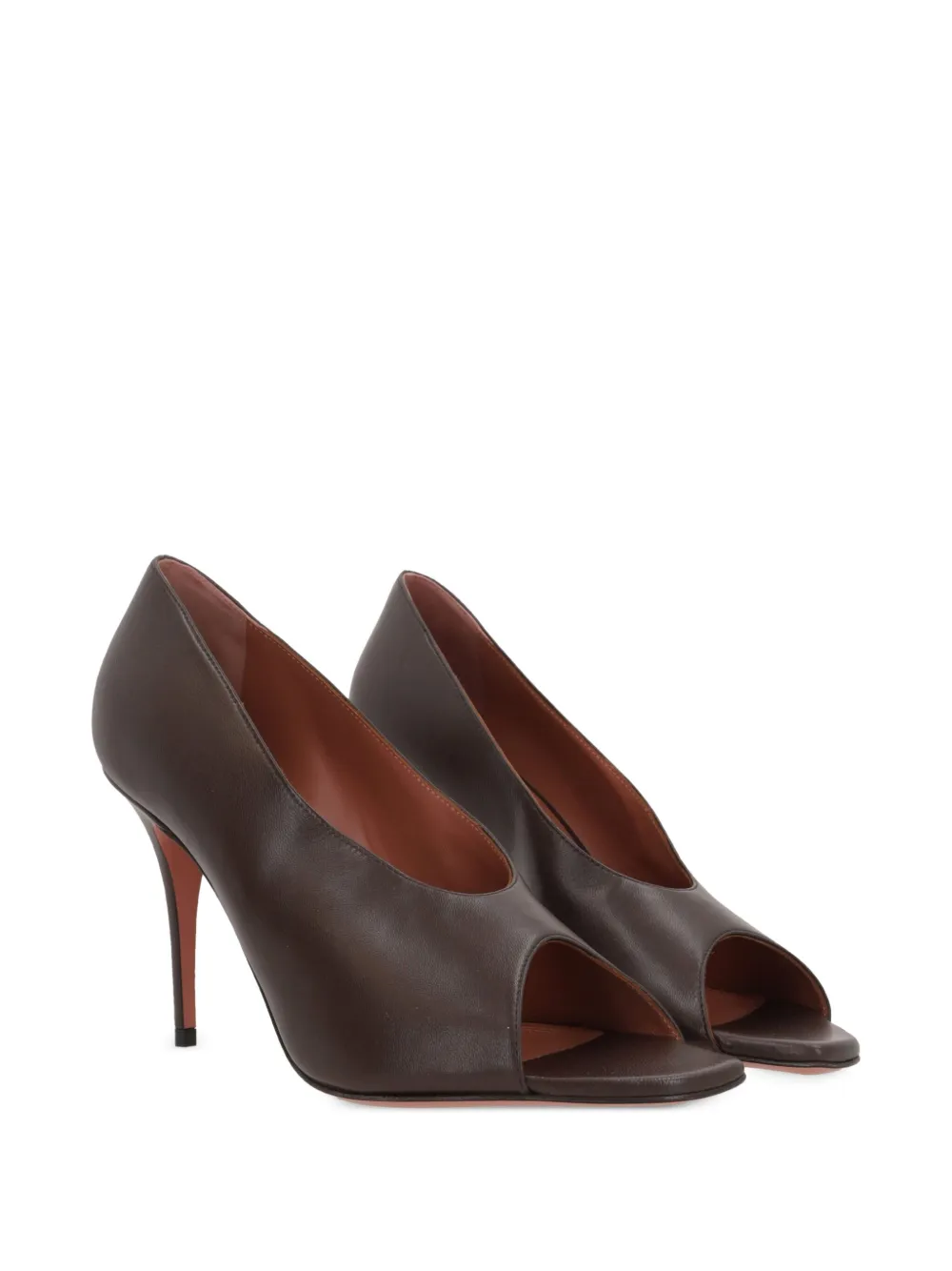 Amina Muaddi 90mm Julian pumps - Bruin