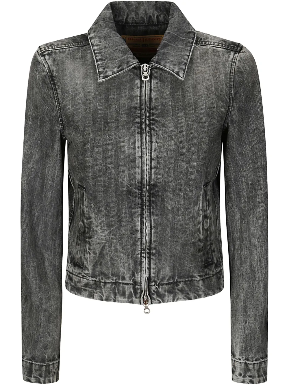 Diesel distressed denim jacket | Grey | Image 1