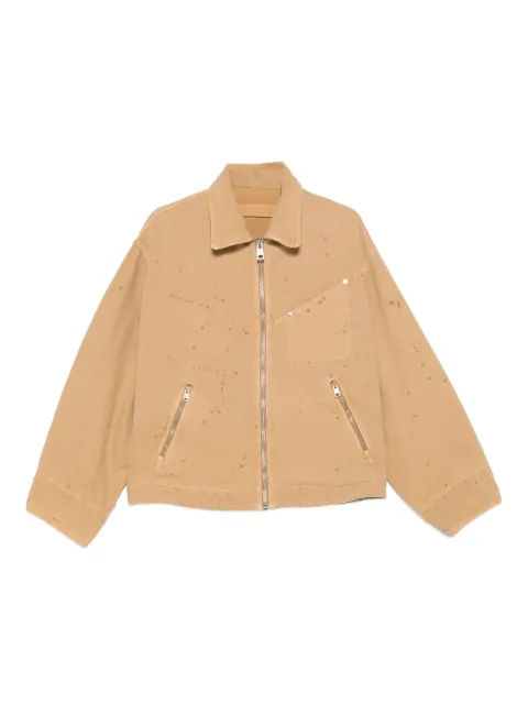Études Studio zipped paint-splatter jacket