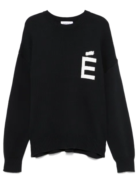 Études Studio jacquard logo-motif sweater