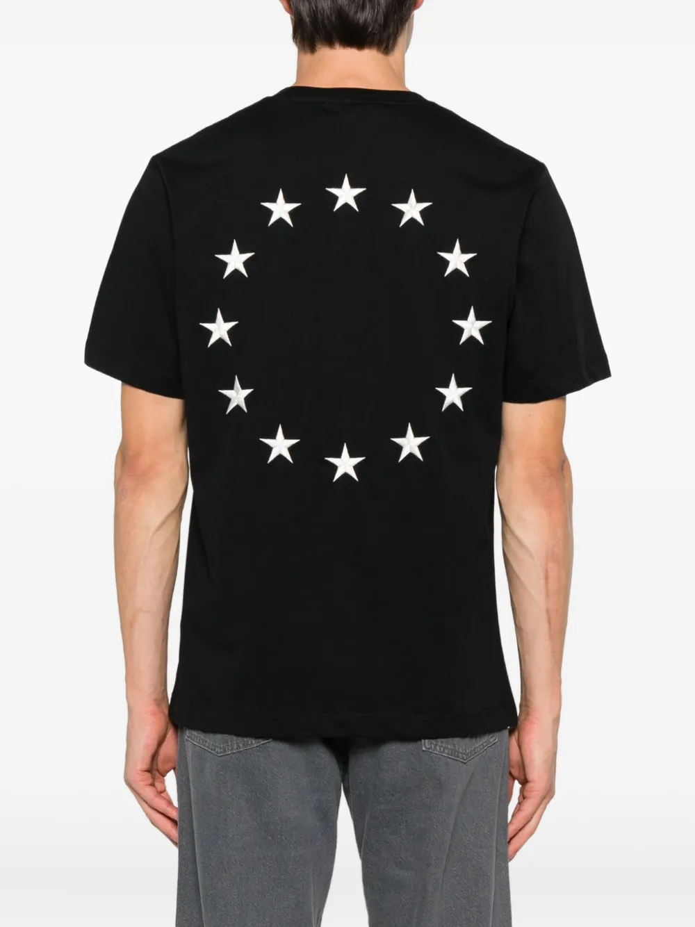 Études Studio Europa T-shirt verfraaid met ster Zwart