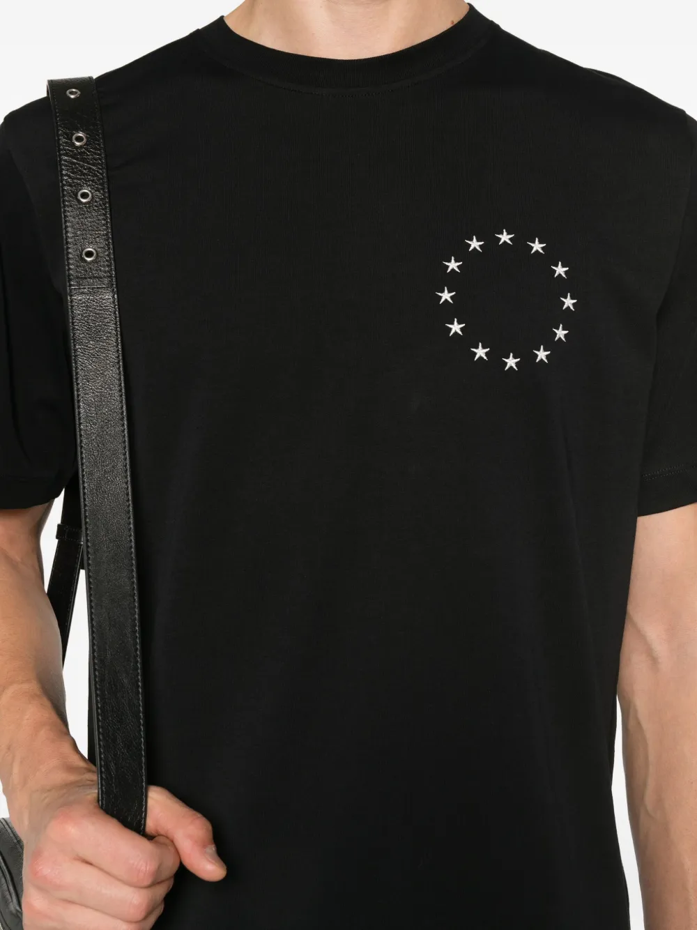 Études Studio Europa T-shirt verfraaid met ster Zwart