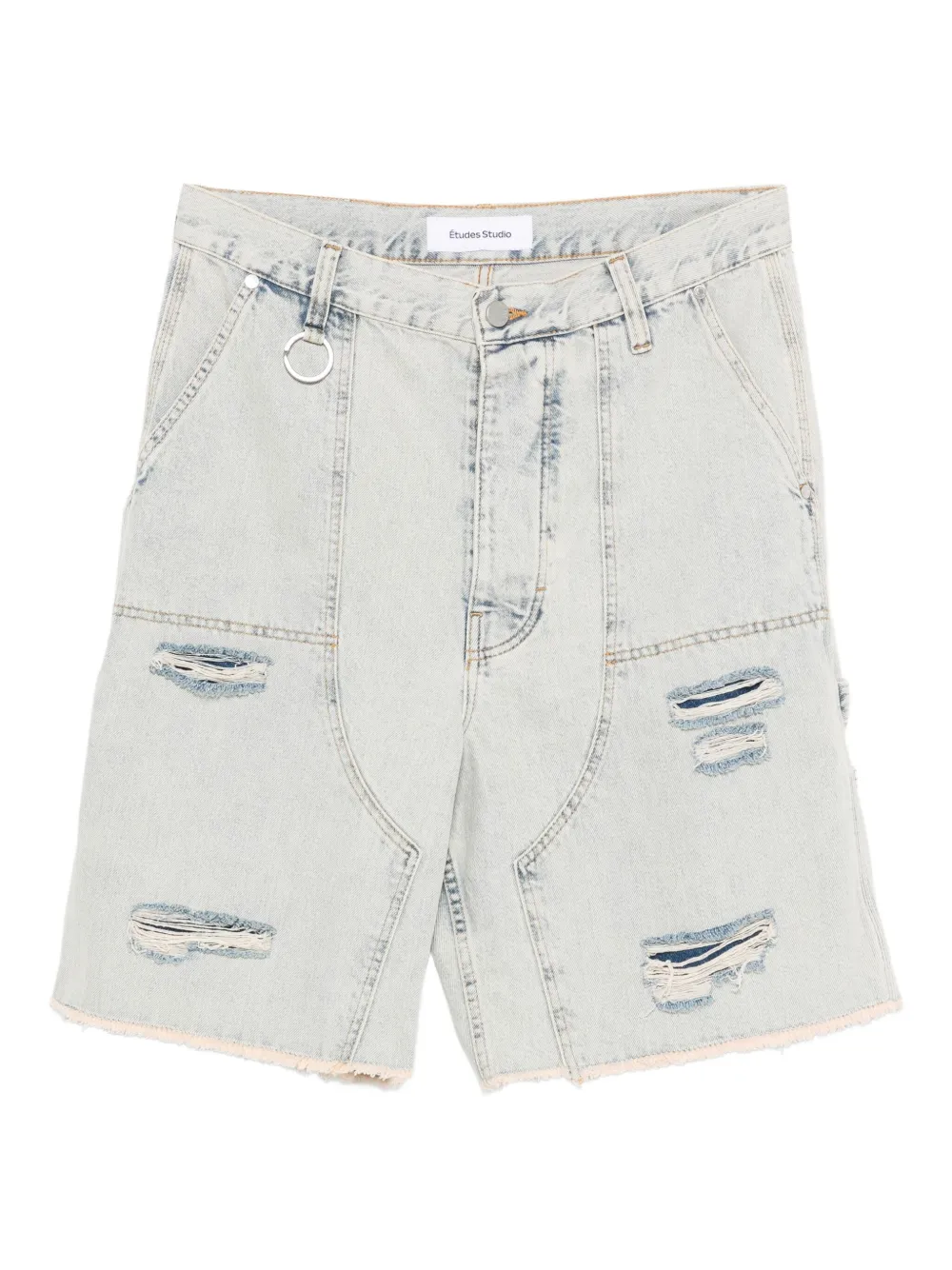 Études Studio distressed pocket shorts | Blue | Image 1
