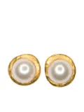 Kenneth Jay Lane pearl-detailing earrings - Gold