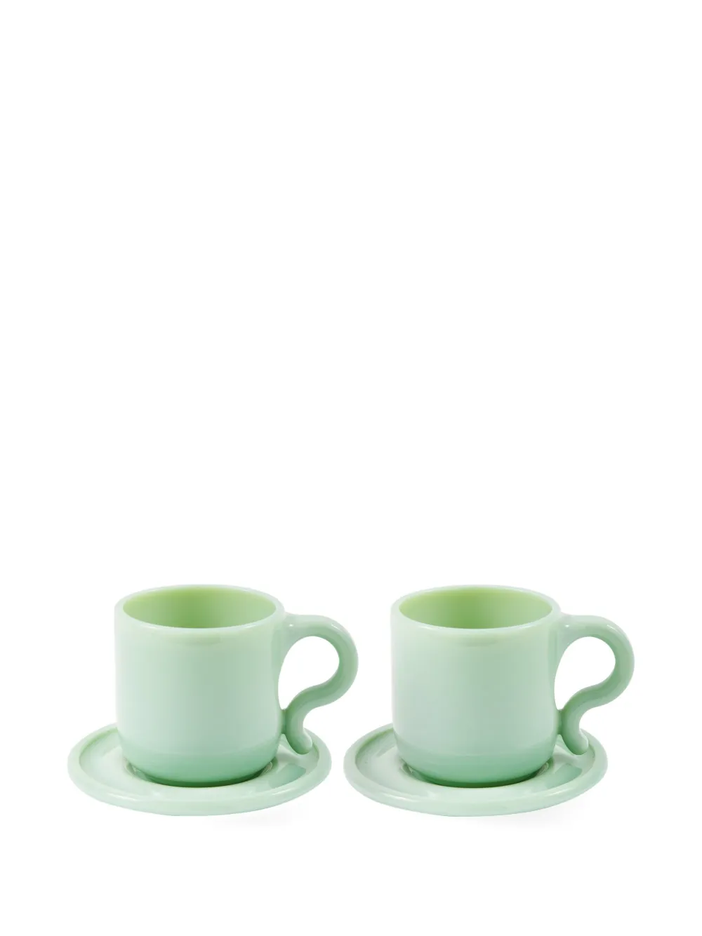 POLSPOTTEN set de dos tazas Glossy Express | verde | Image 1