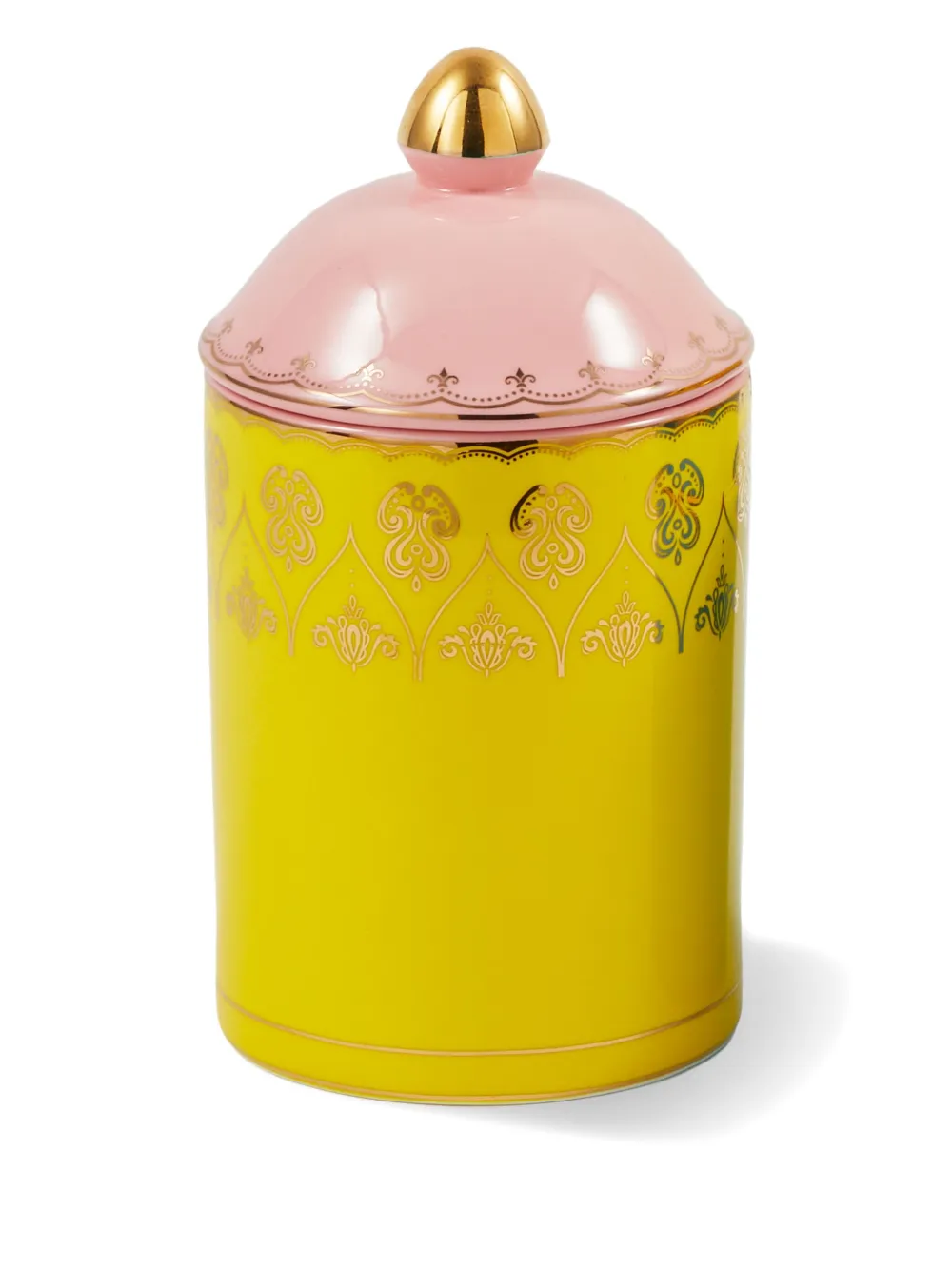 POLSPOTTEN embellished ceramic storage jar | Pink | Image 1