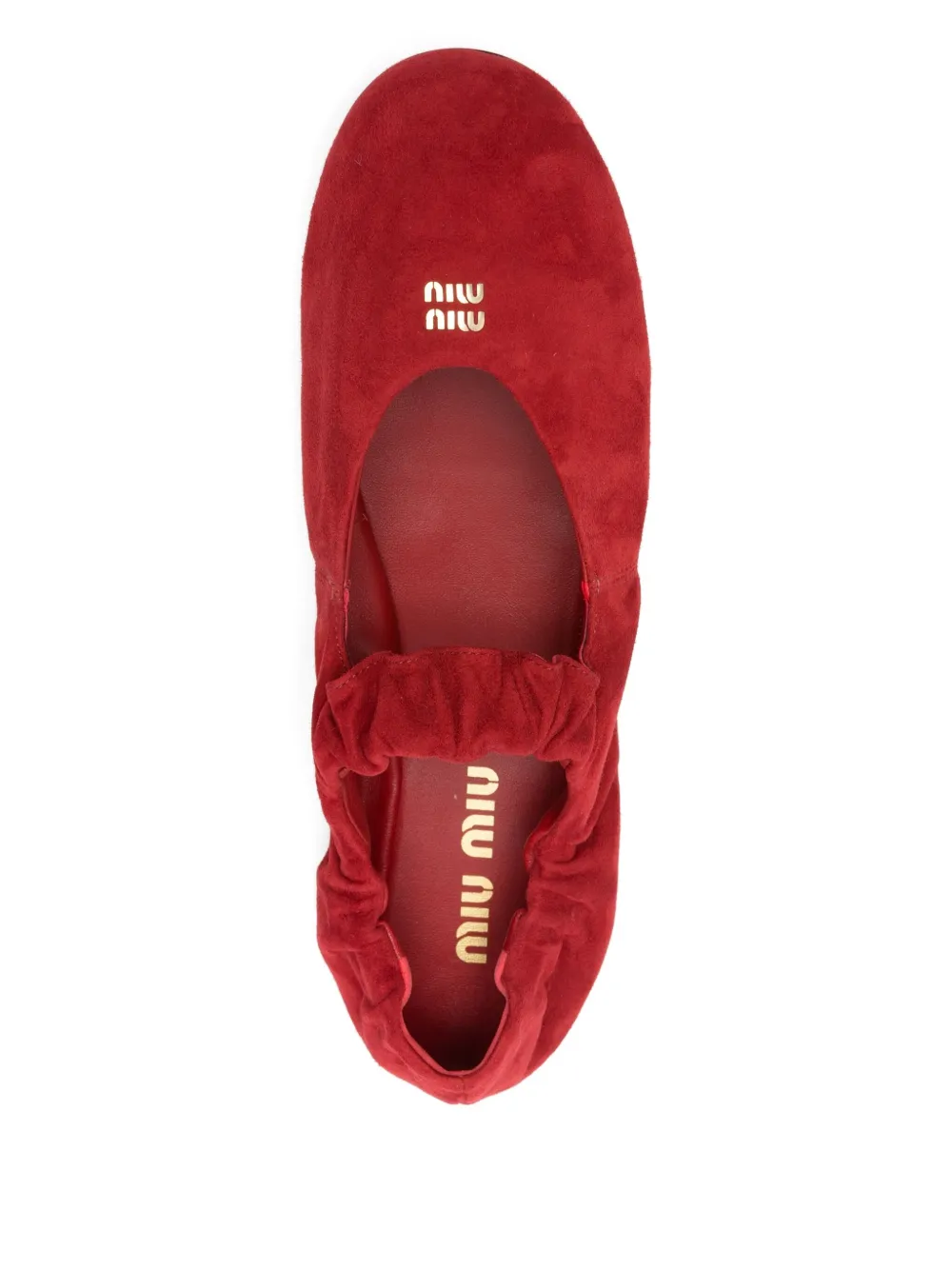 Miu Ballerina's met elastische band Rood