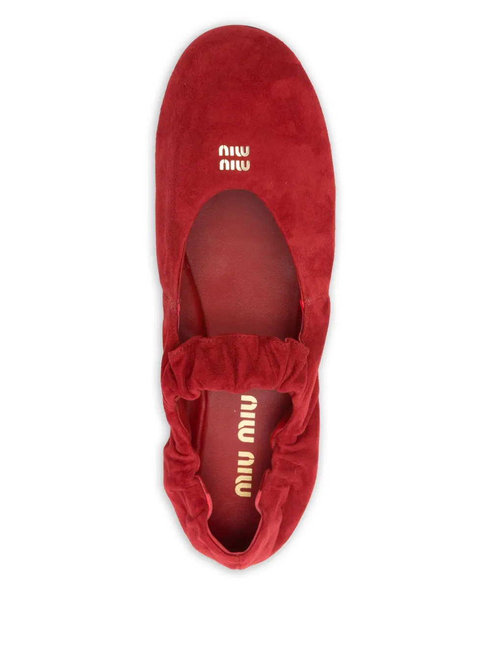 Miu Ballerina's met elastische band Rood