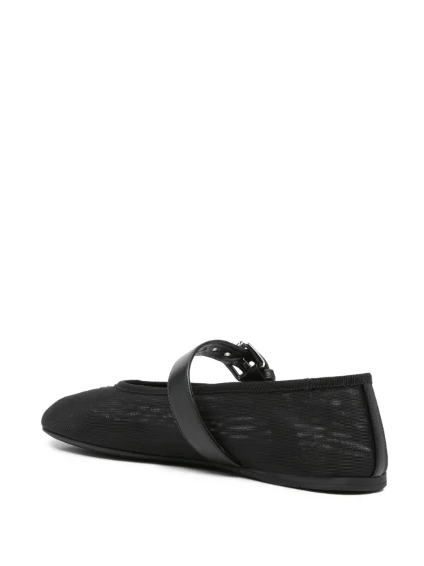 Miu Miu MIU MIU STRAP BALLET | Black | FARFETCH CH