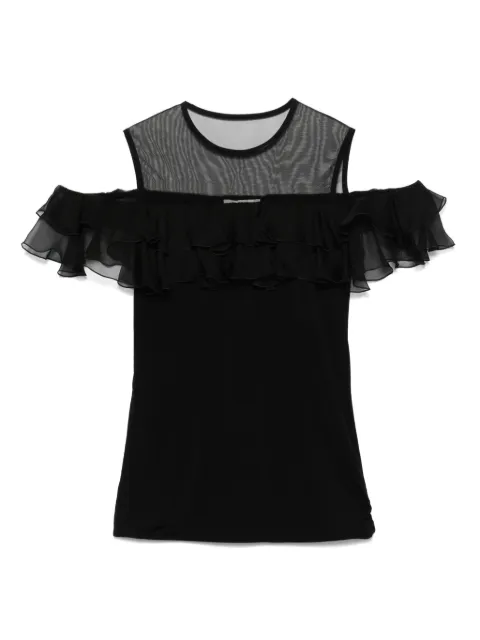 Nensi Dojaka blusa con volantes